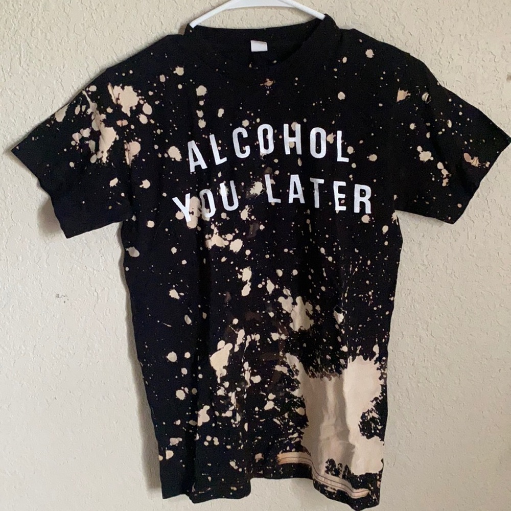 Bleach Stained and Distressed Tee